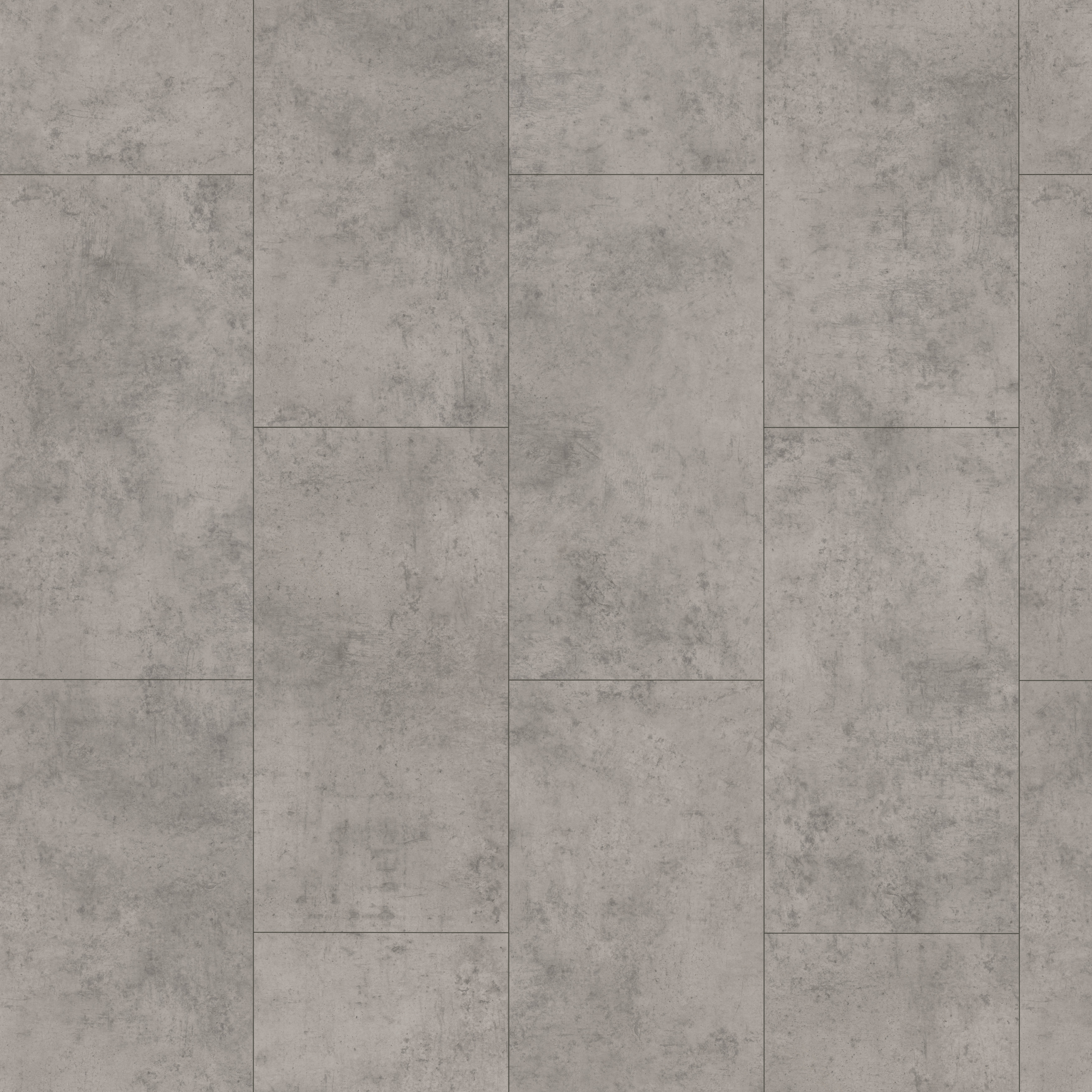 Image of Ash Concrete 8mm Moisture Resistant Tile Effect Laminate Flooring - 2.53m2