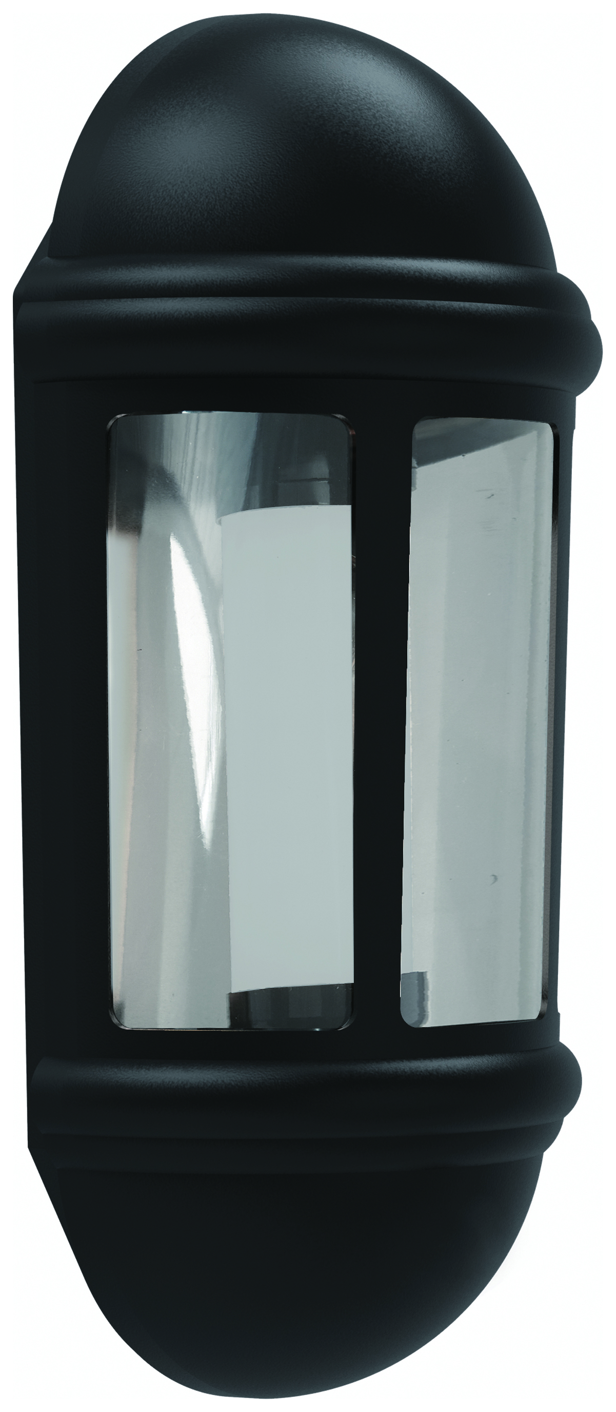 4Lite Outdoor LED Half Wall Lantern - Black