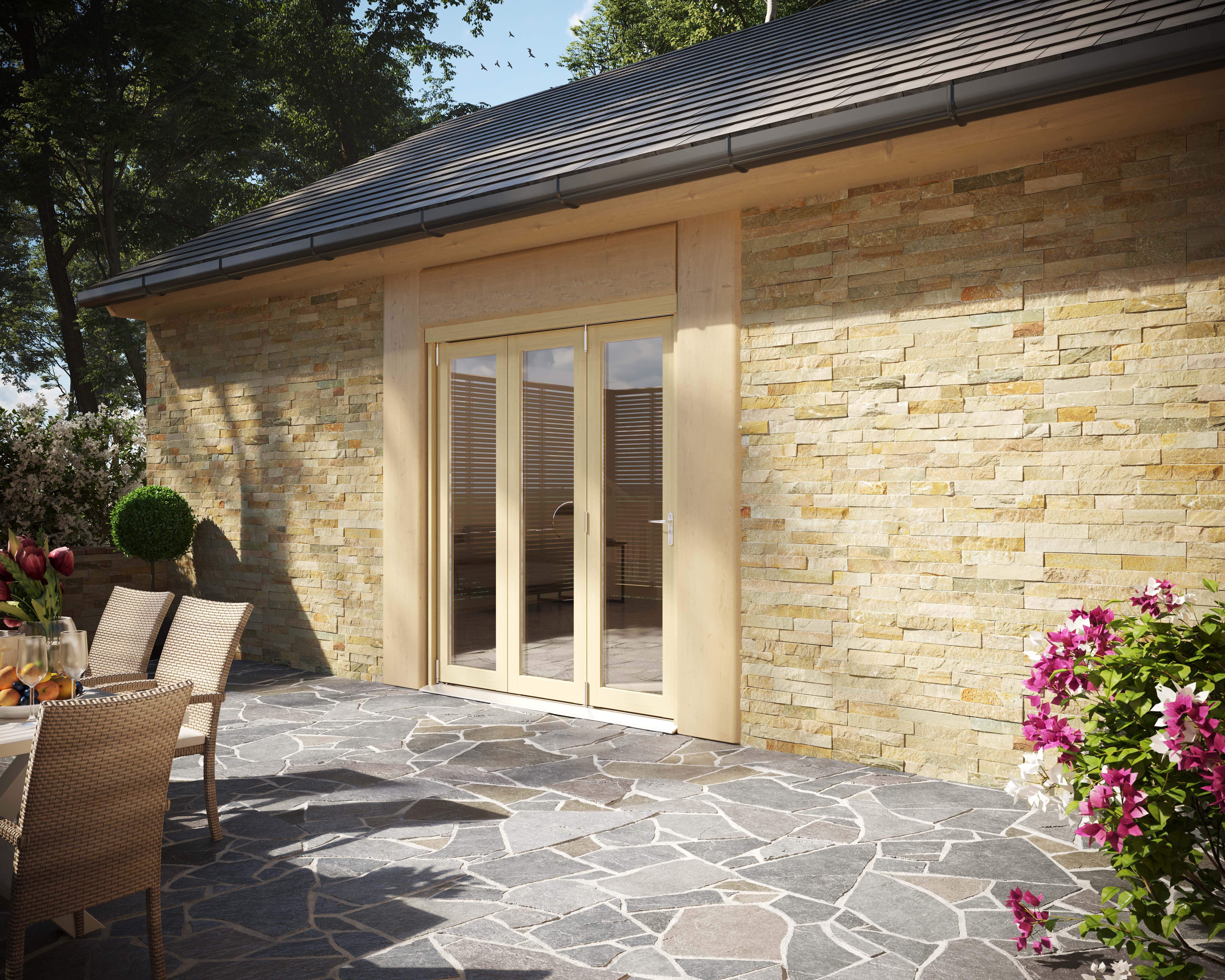 Rohden Unfinished External Bi-Fold Doorset - 1.8m