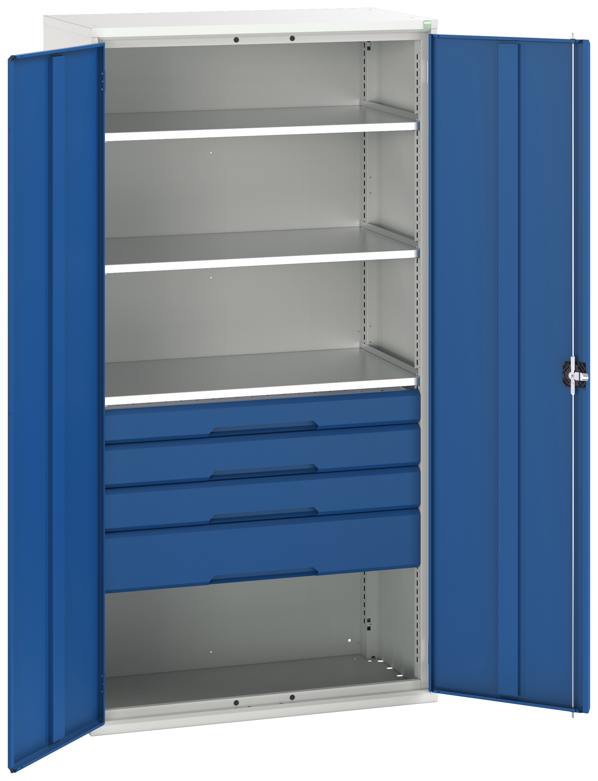 Image of Bott Verso 3 Shelf & 4 Drawer Kitted Cupboard