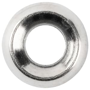 Wickes Nickel Plated Screw Cup Washers - 4mm - Pack of 50