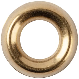 Wickes Brass Plated Screw Cup Washers - 5mm - Pack of 50