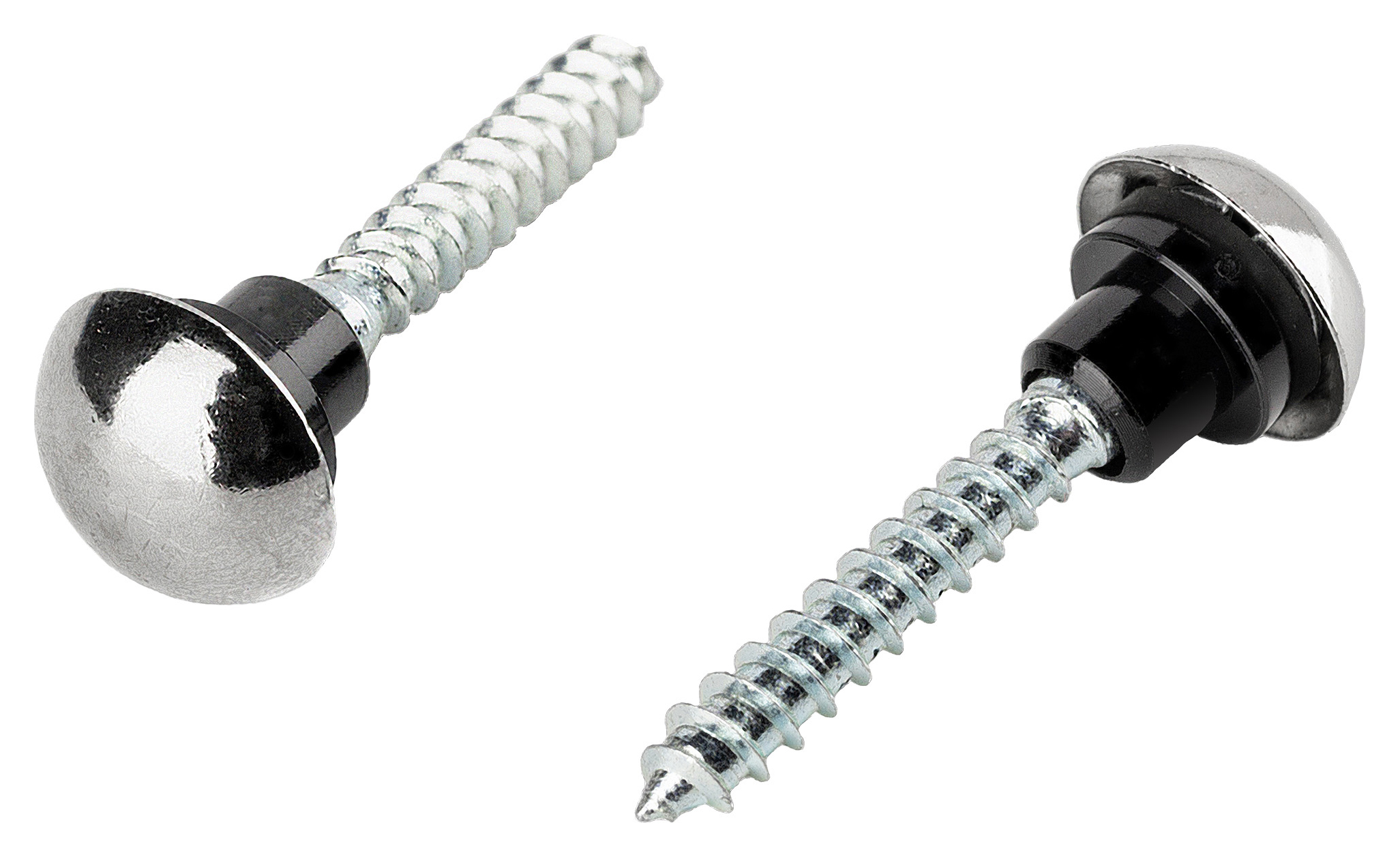 Wickes Polished Nickel Mirror Screws - 4 x 40mm - Pack of 10