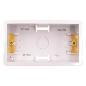 Vimark 2 Gang Dry Lining Knockout Box - 47mm