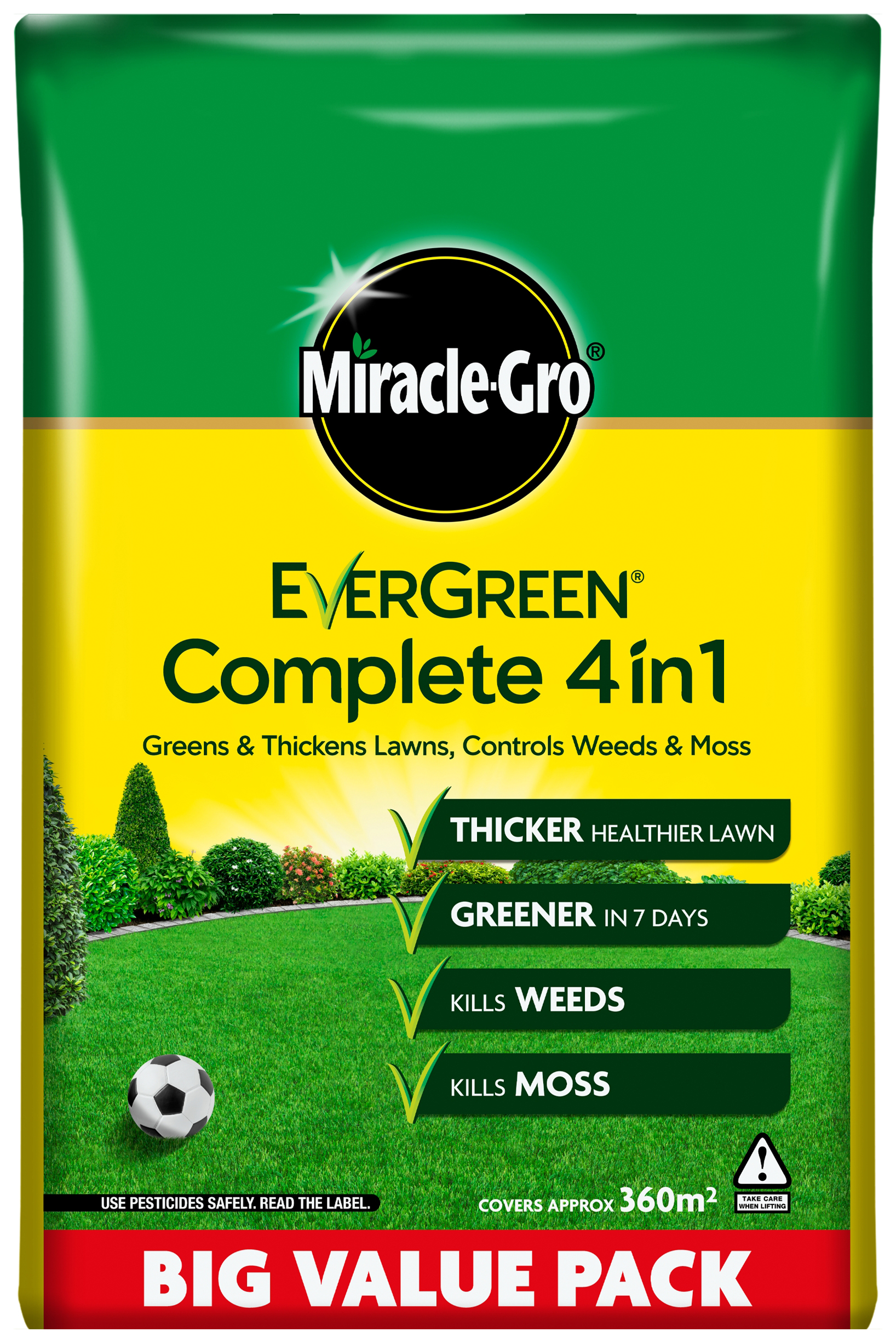 Image of Miracle-Gro Evergreen Complete 4in1 Lawn Feed - 360m2