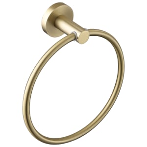 Bristan Round Towel Ring - Brushed Brass