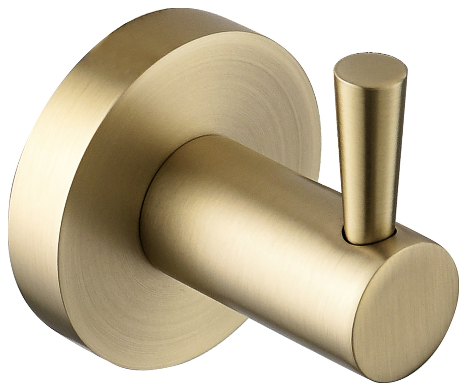 Bristan Round Robe Hook - Brushed Brass