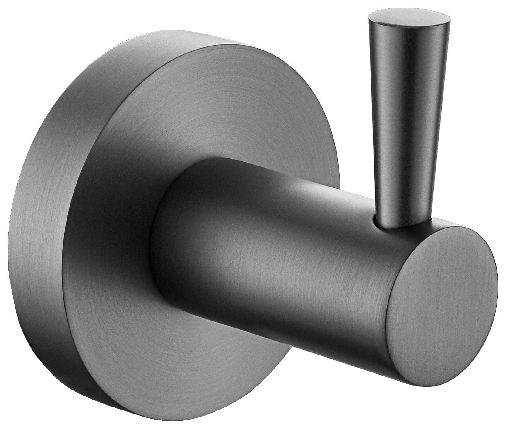 Bristan Round Robe Hook - Brushed Anthracite