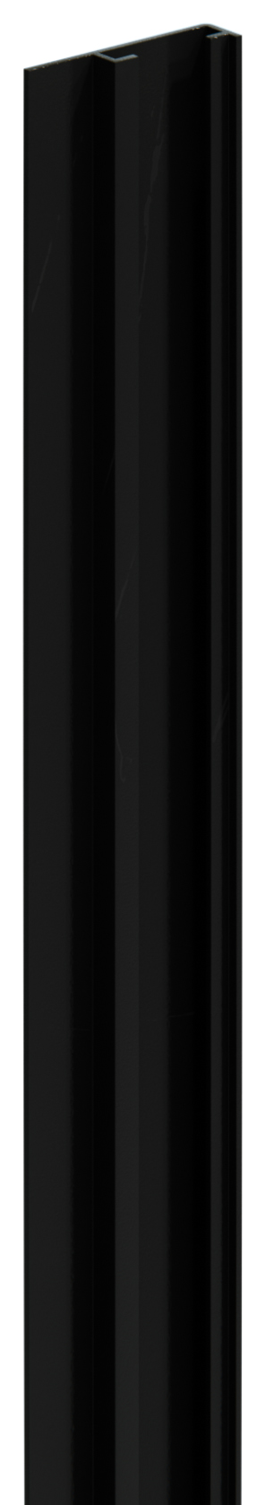 DuraPost Black U Channel Cover Strip - 2100mm