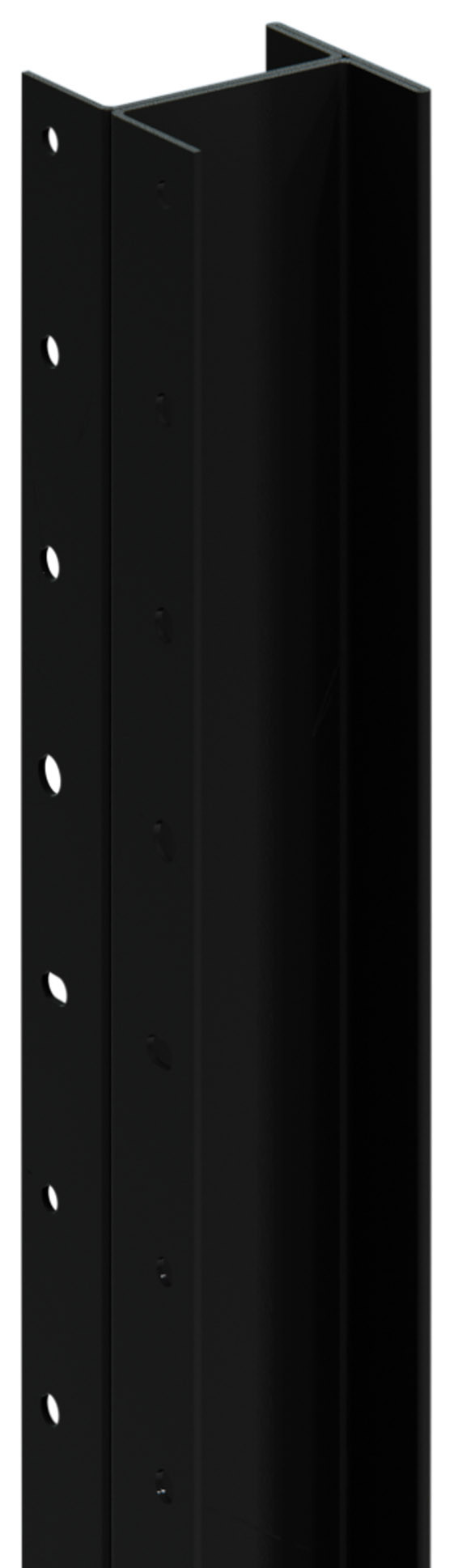 DuraPost Black Classic Fence Post - 54 x 54mm x 2.4m