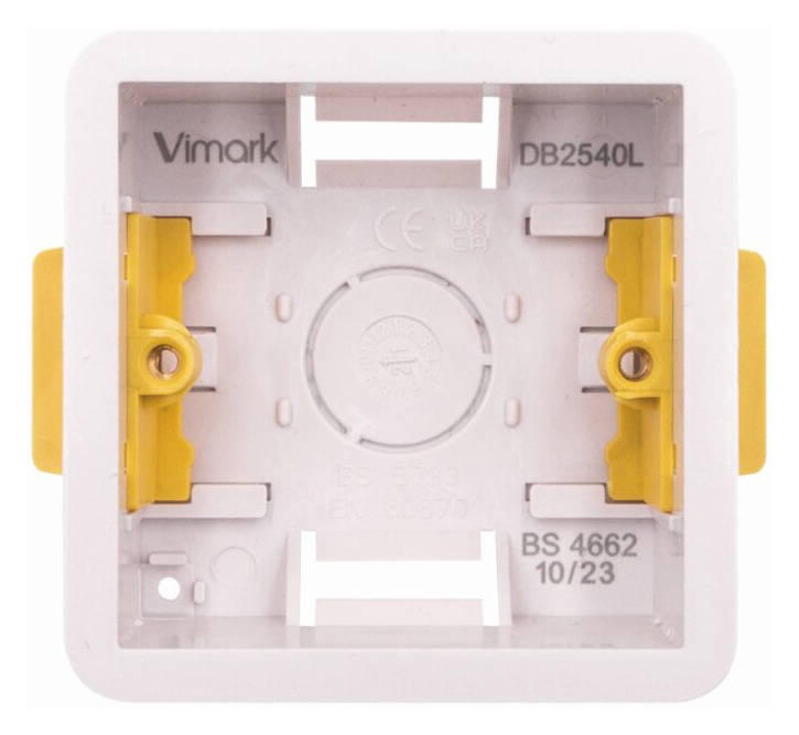 Vimark 1 Gang Dry Lining Box Single - 35mm