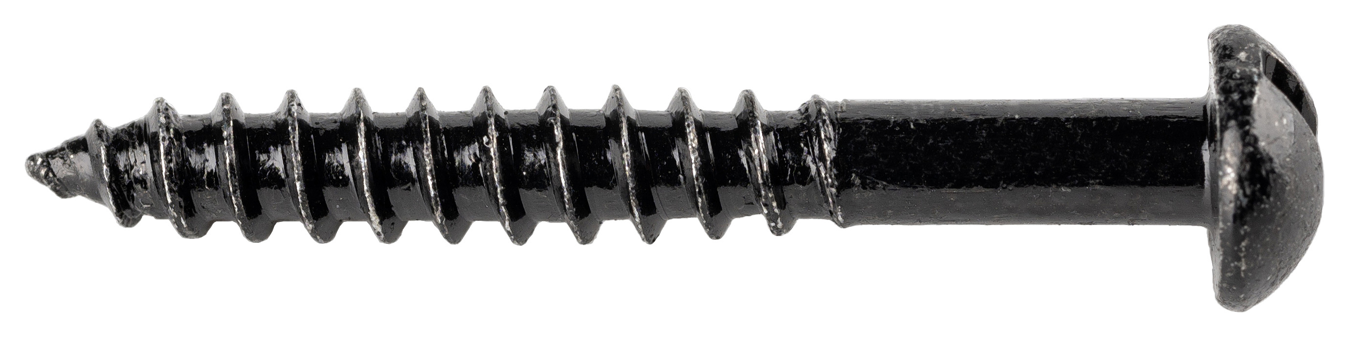 Wickes Black Japanned Wood Screws - 4 x 30mm - Pack of 25