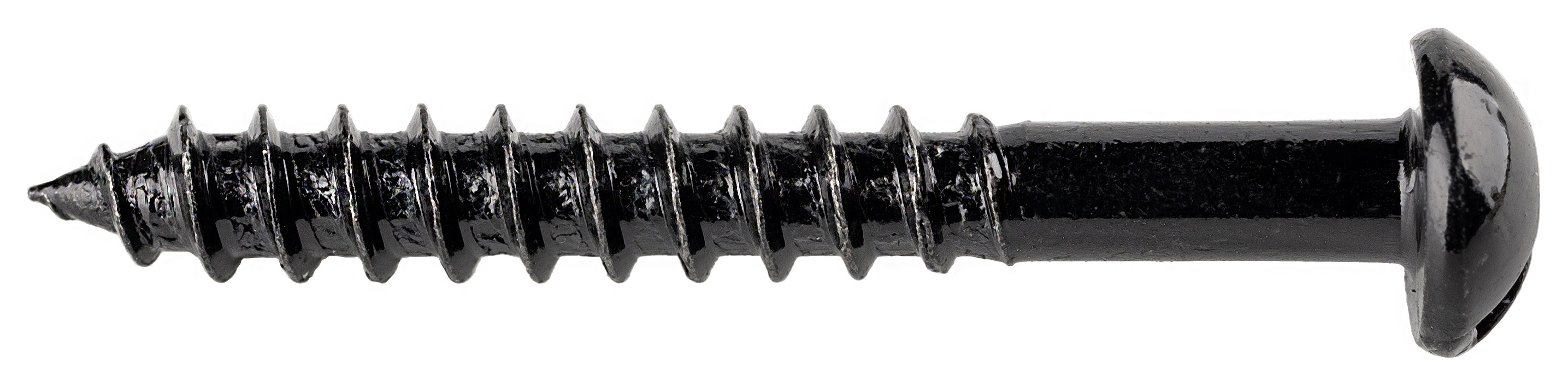 Wickes Black Japanned Wood Screws - 5 x 40mm - Pack of 25