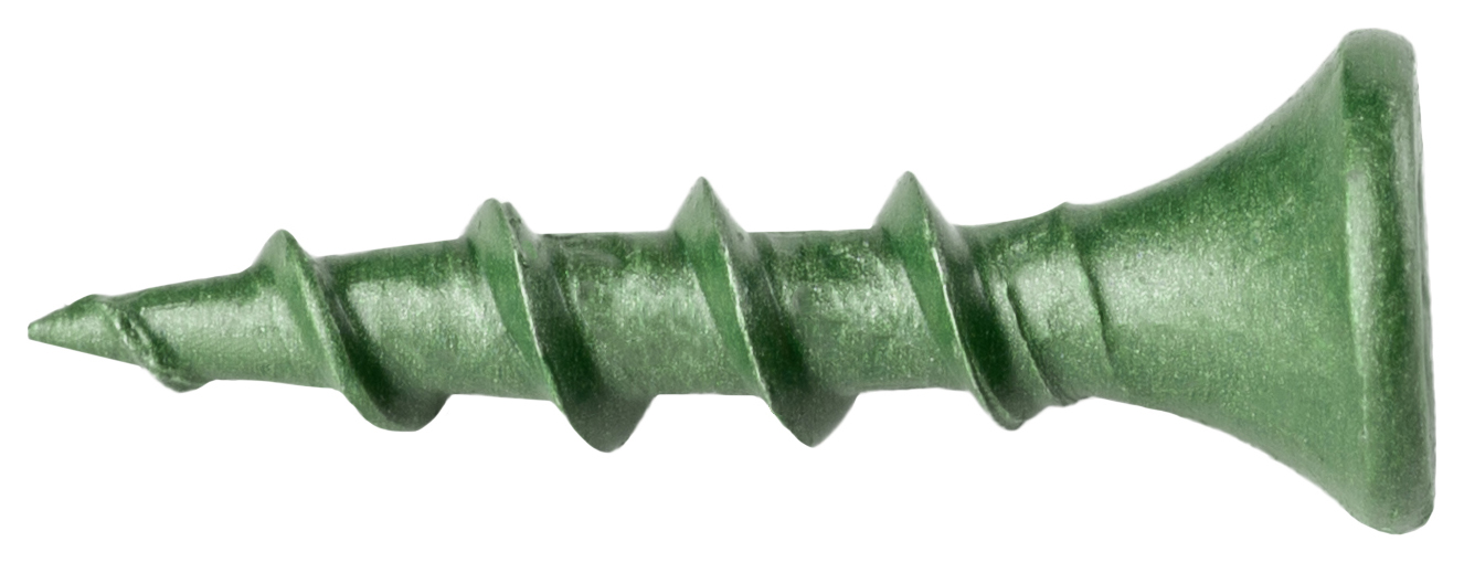 Wickes Exterior Grade Green Screws - 3.5 x 20mm - Pack of 50