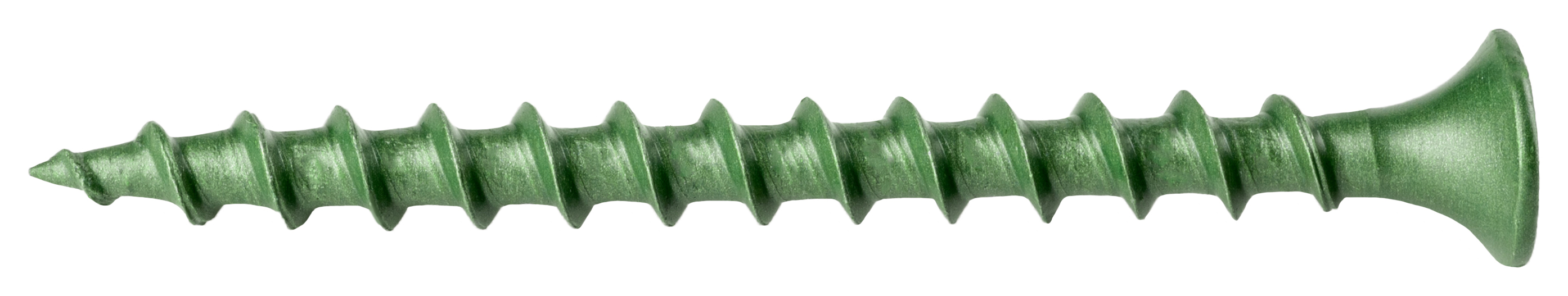 Wickes Exterior Grade Green Screws - 4 x 50mm - Pack of 50