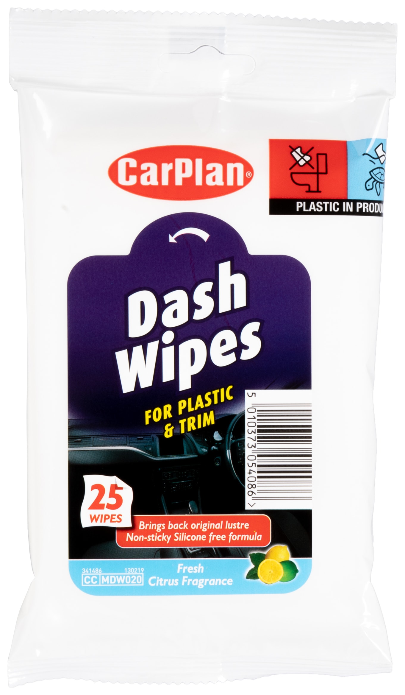 CarPlan Dash Wipes Pack of 25 Wickes.co.uk