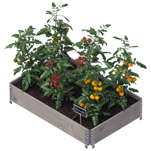 Upyard Eco Grey Garden Box Raised Bed - 1200 x 800 x 195mm