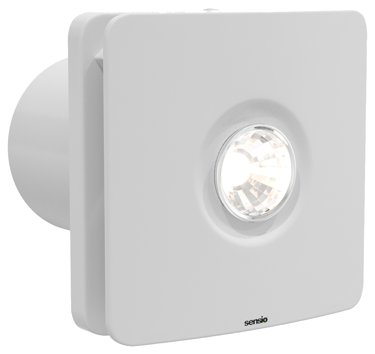 Image of Sensio Remy White Wall Ventilation Fan with Aquilo Ventilation Ducting Kit - ø100mm