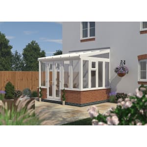 Euramax Lean To Conservatory Dwarf Wall White