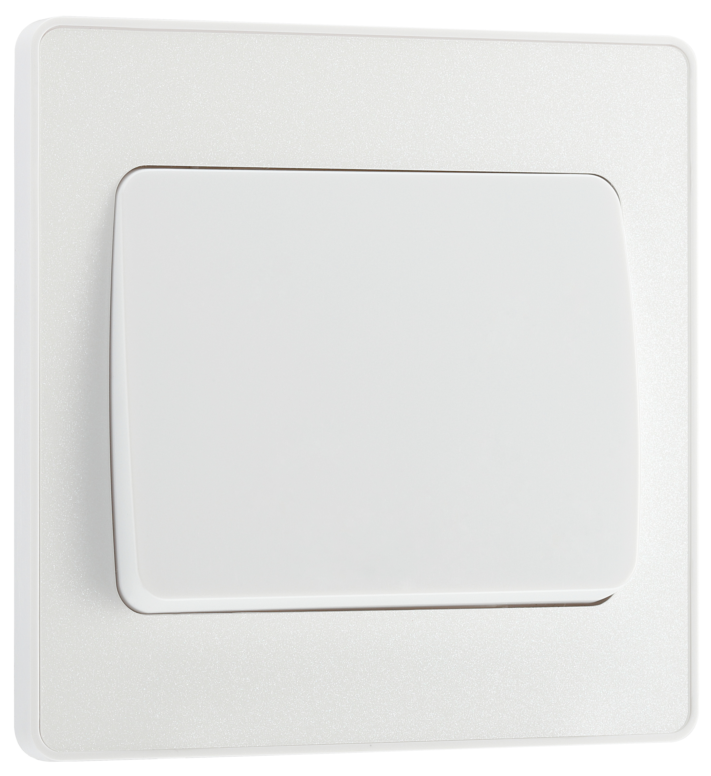 Image of BG Evolve Pearlescent White 20A 16Ax Wide Rocker Single Light Switch - 2 Way