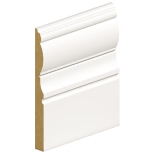 Wickes Victorian Primed MDF Skirting - 18 x 180 x 4200mm