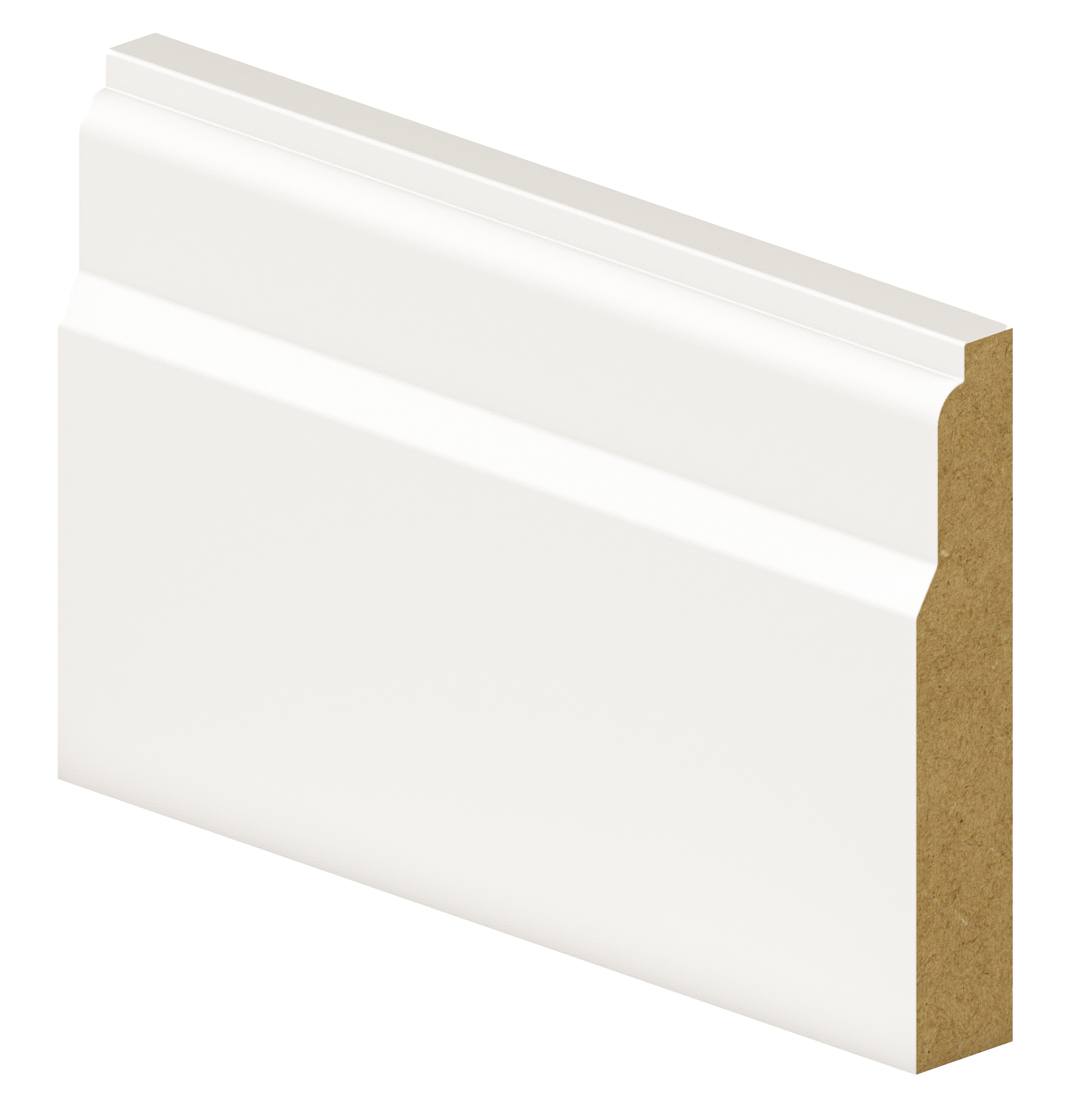 Wickes Lambs Tongue White Primed Skirting - 18 x 119 x 4200mm