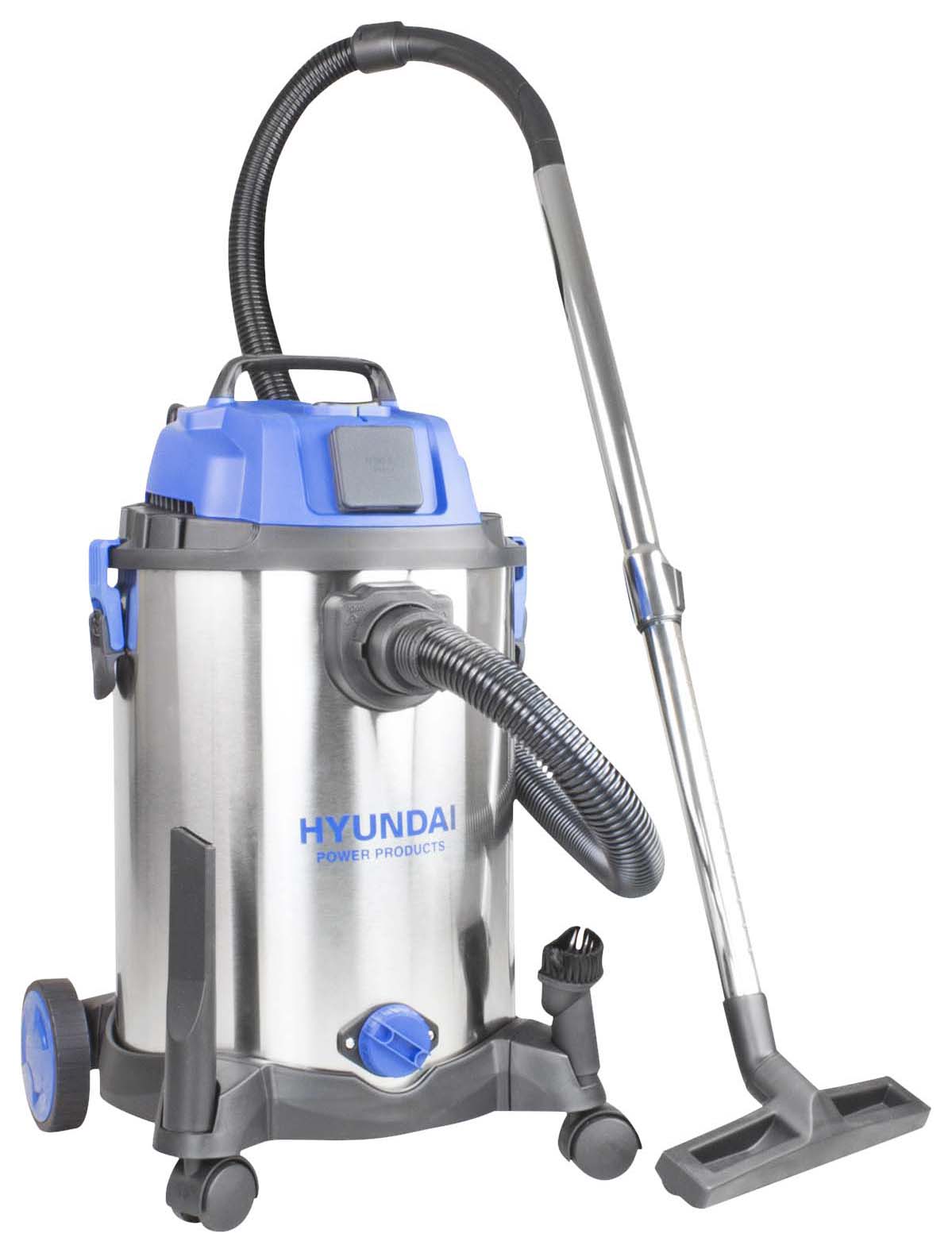 Image of Hyundai HYVI3014 30L Wet & Dry Industrial Vacuum with Power Take Off - 1400W