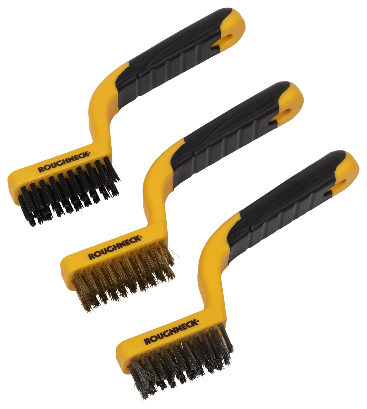 Roughneck 52-010 Soft Grip Narrow Brush Set - 3 Piece