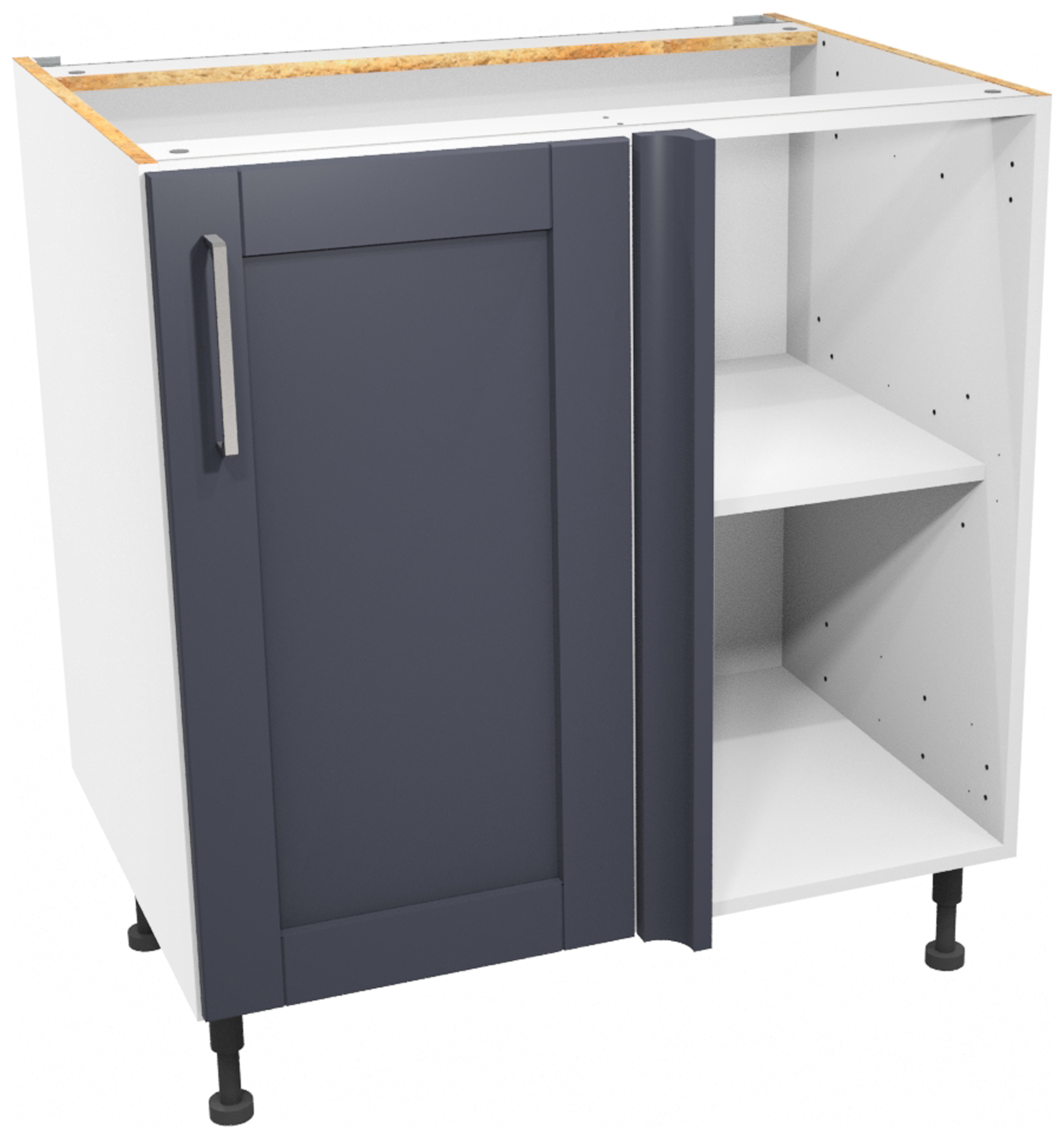 Wickes Ohio Navy Corner Base Unit - 800mm