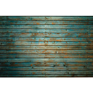Origin Murals Rustic Wood Effect Blue Wall Mural - 3 x 2.4m