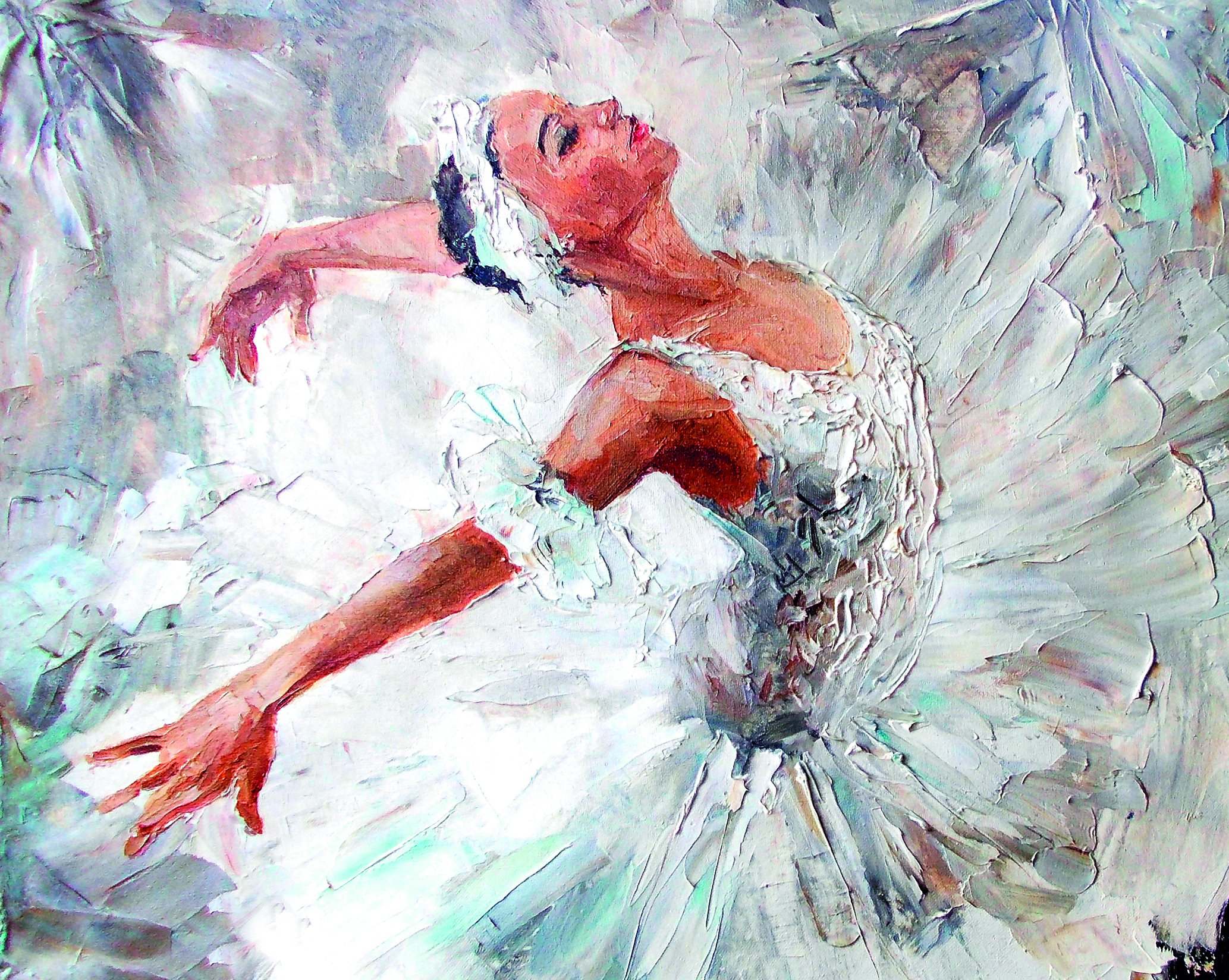 Image of Origin Murals Ballerina Grey Wall Mural - 3.5 x 2.8m