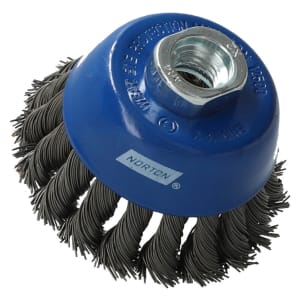 Norton Expert Twisted Wire Cup Brush - 75mm