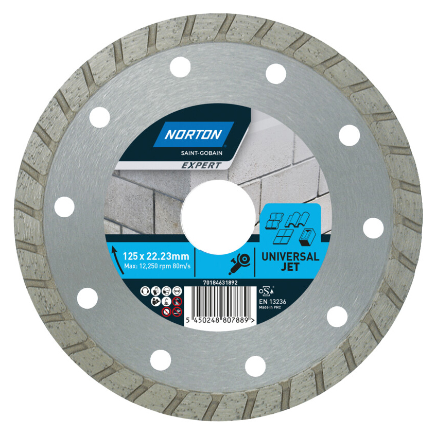 Norton Expert Universal Diamond Cutting Blade - 125 x 22.23mm