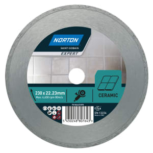 Norton Expert Ceramic & Tiles Diamond Cutting Blade - 230 x 22.23mm