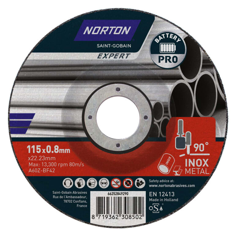 Norton Expert Steel & Inox Cutting Disc -