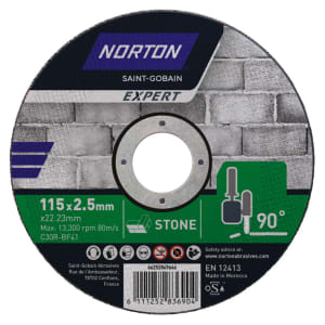 Norton Expert Stone Cutting Disc - 115 x 2.5 x 22.23mm