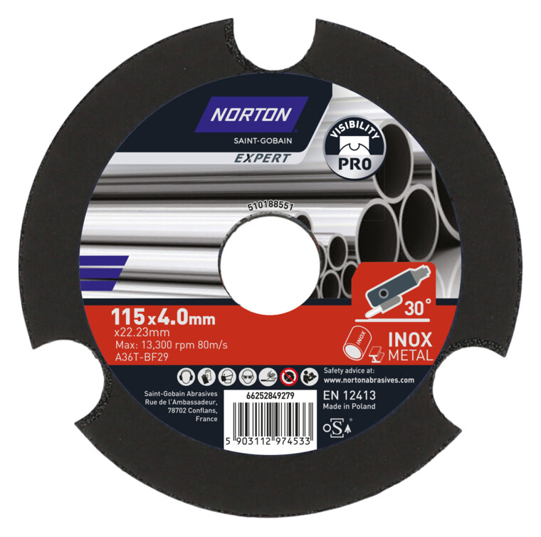 Norton Expert Visibility PRO Rough Grinding - 115 x 4 x 22.23mm