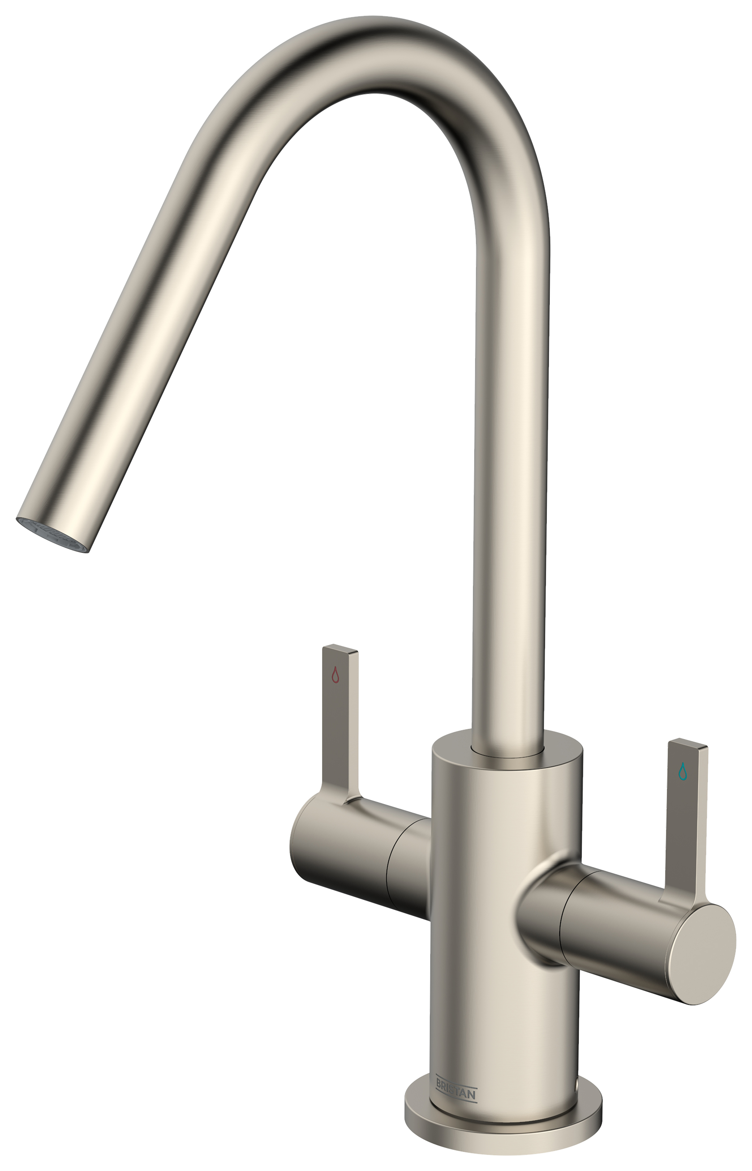 Bristan Cashew Easyfit Monobloc Sink Mixer - Stainless Steel