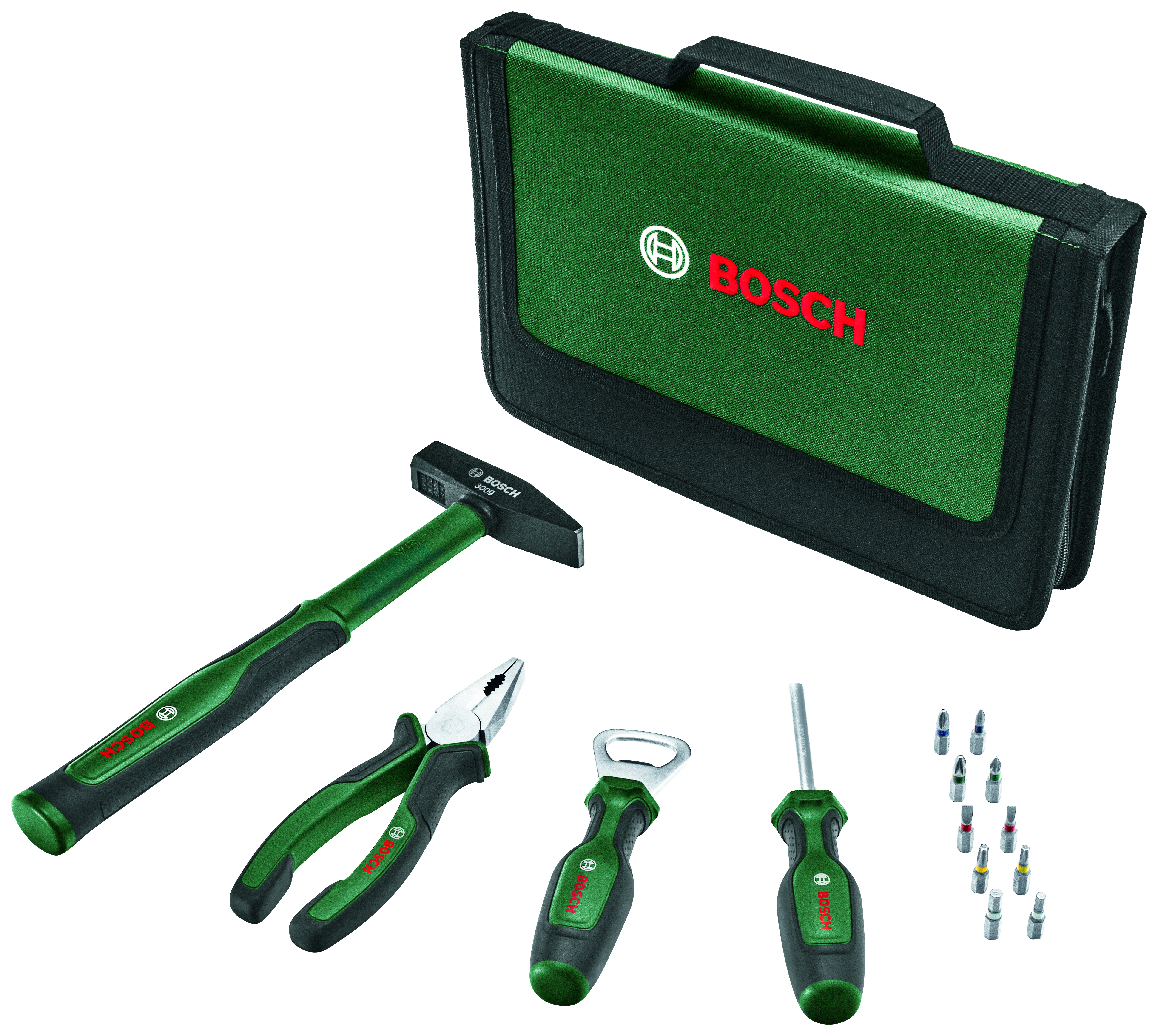 Image of Bosch 1600A027PT 14 Piece Easy Starter Hand Tool Set