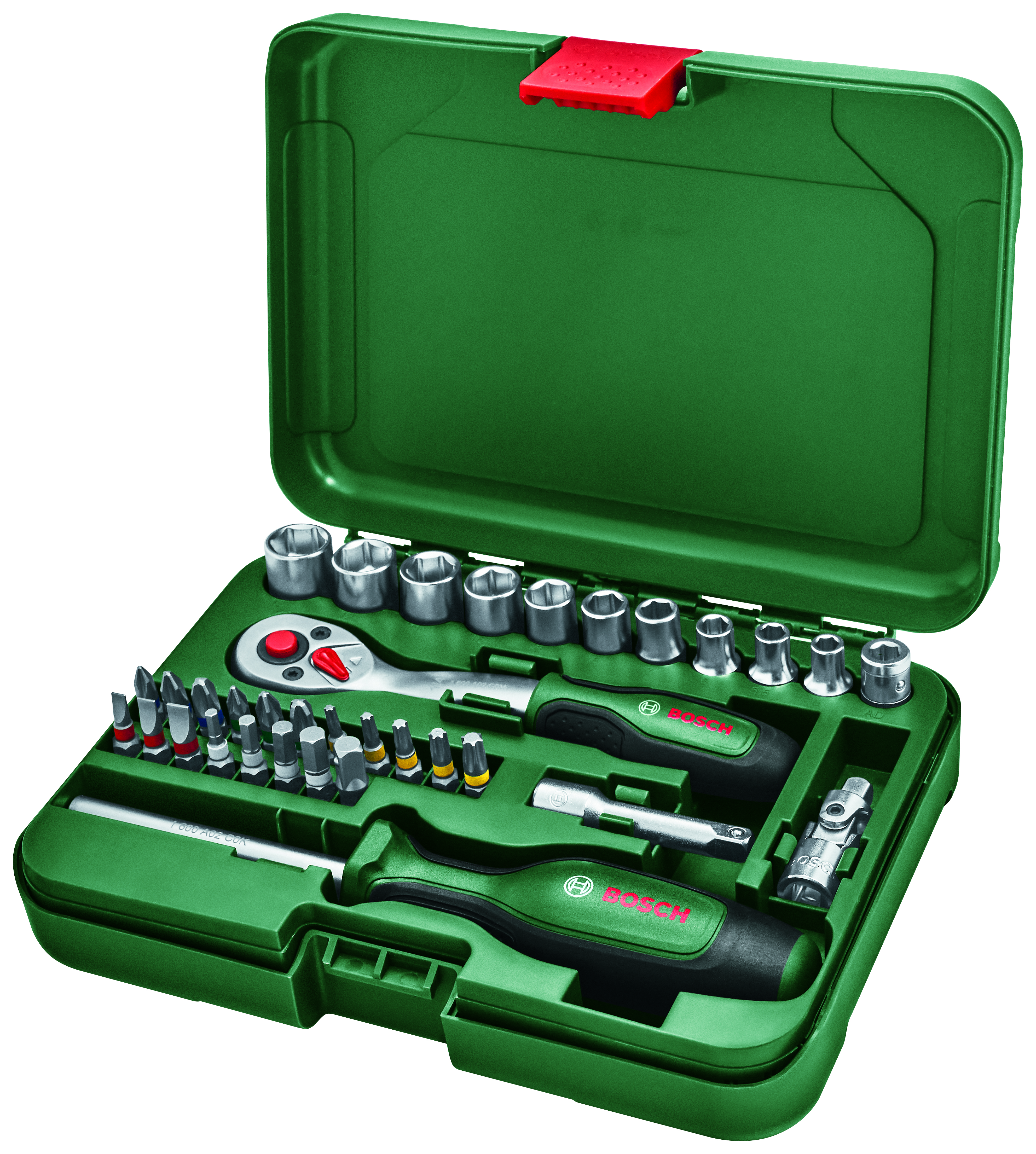 Image of Bosch 1600A02BY1 Ratchet 1/4" & Universal Screwdriver Set