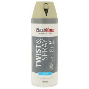 PlastiKote Grey Sky White Twist & Spray 2 in 1 Spray Paint - 400ml