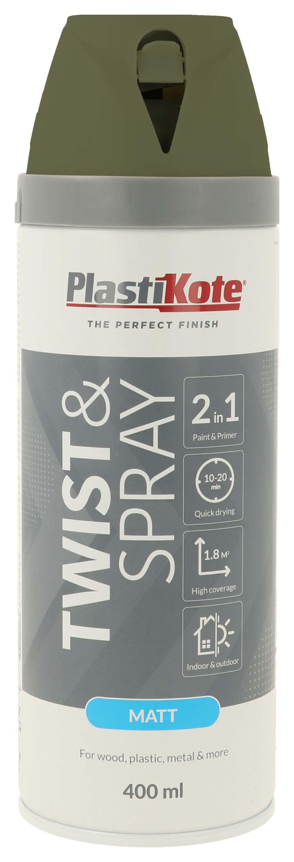 PlastiKote Olive Green Twist & Spray 2 in