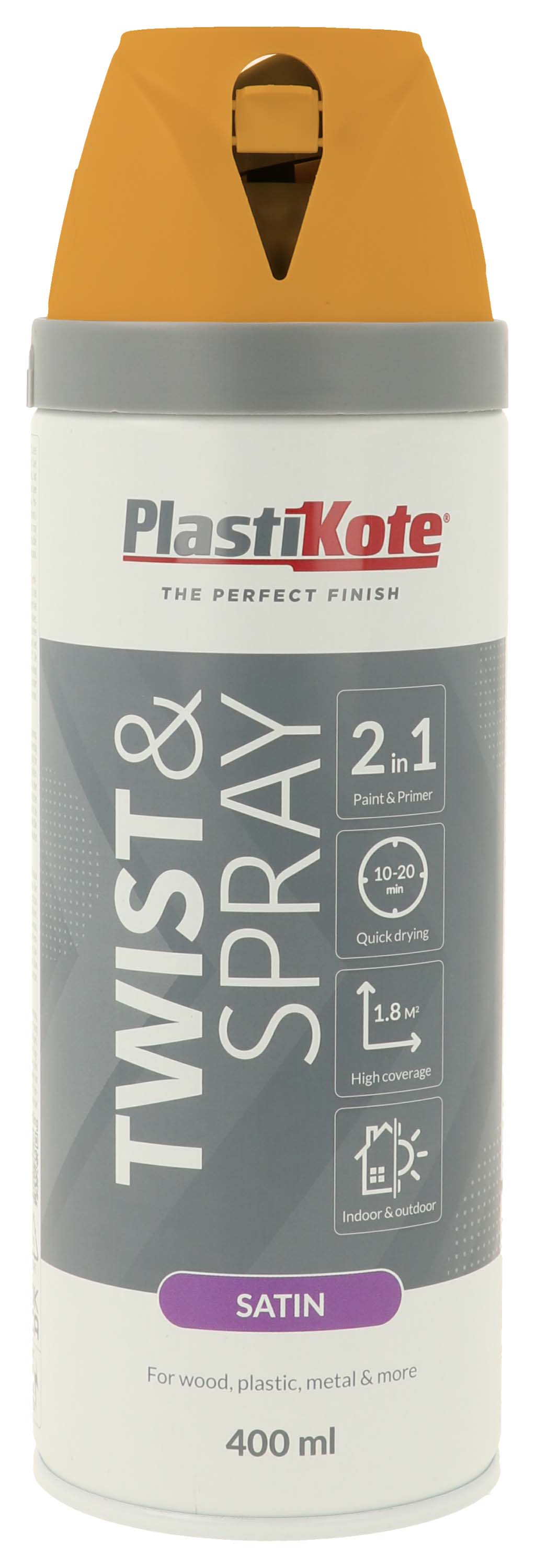 PlastiKote Old Dutch Twist & Spray 2 in 1 Spray Paint - 400ml