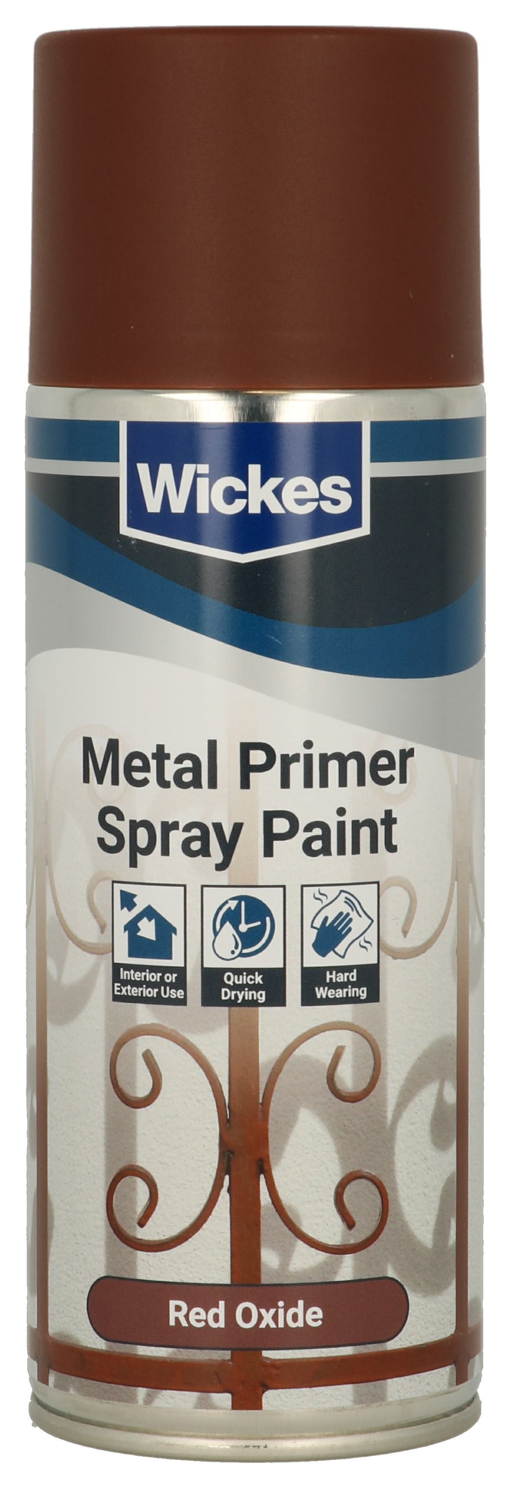 Wickes Red Oxide Metal Primer Spray Paint - 400ml