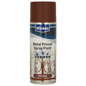 Wickes Red Oxide Metal Primer Spray Paint - 400ml