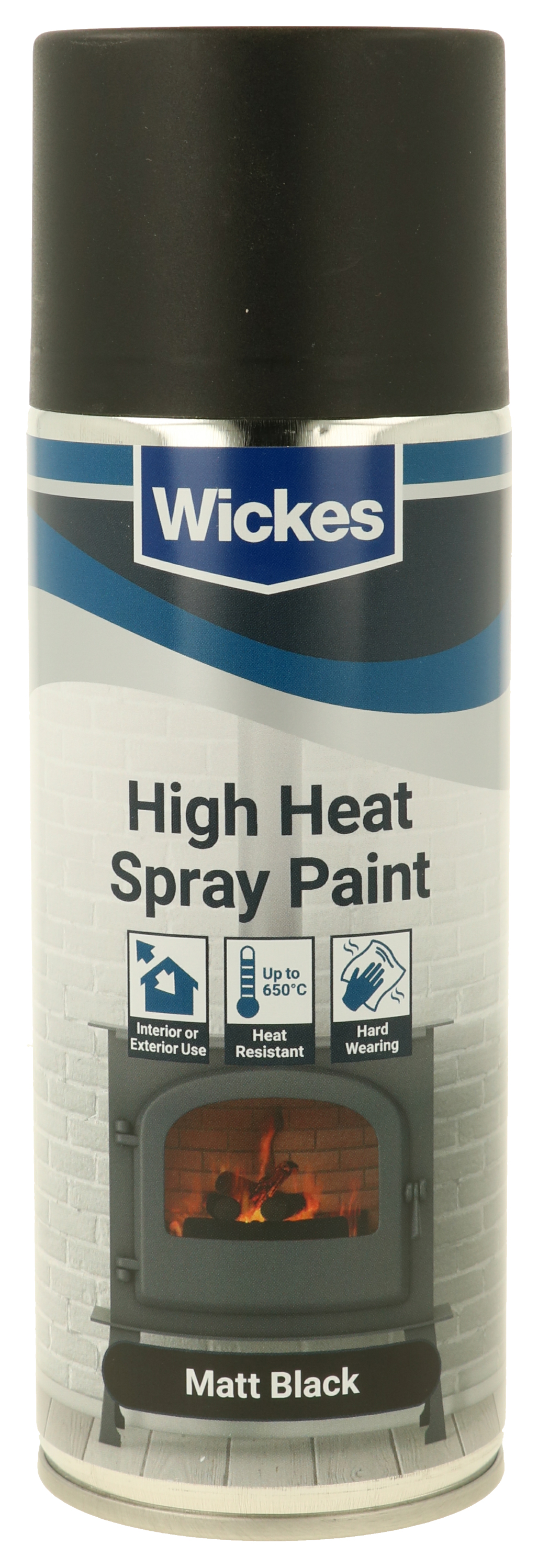 Wickes High Heat Spray Paint - 400ml