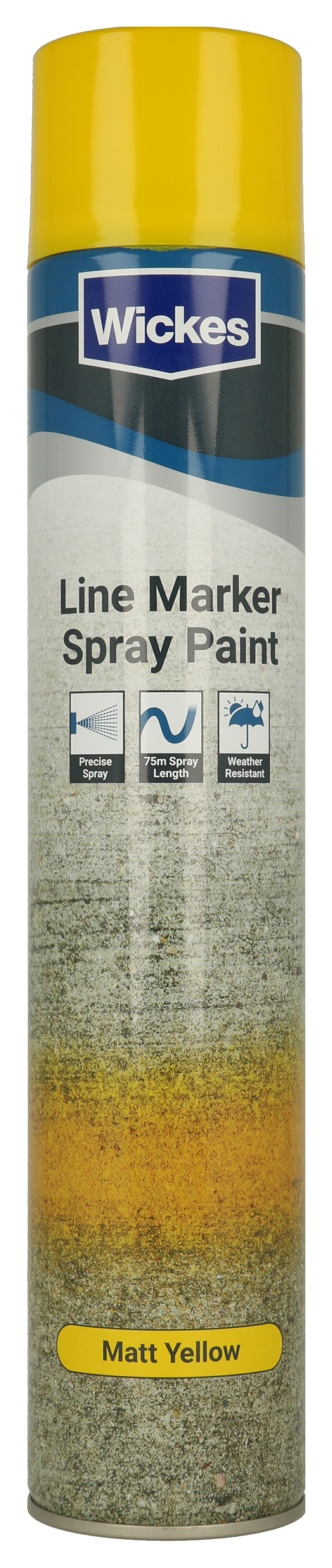 Wickes Yellow Line Marker Spray Paint - 750ml