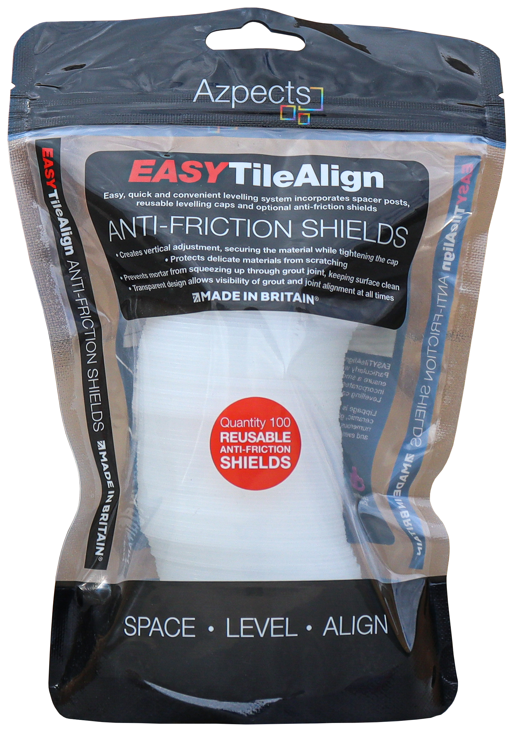 Easy Tile Align Anti-Friction Shields - Pack of 100
