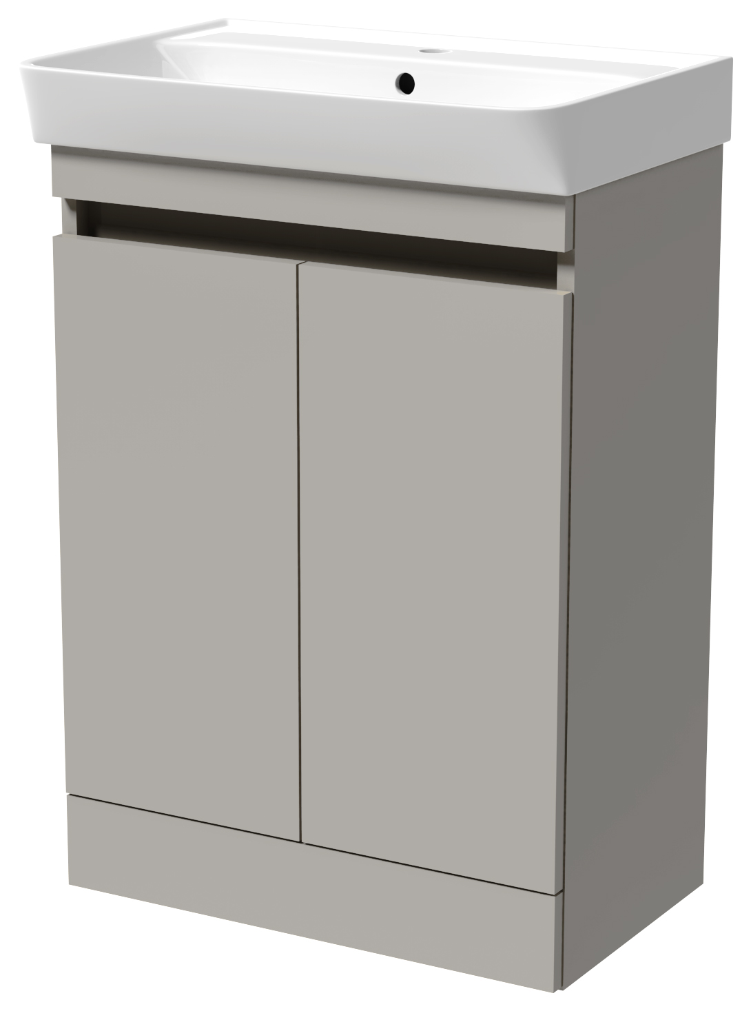 Wickes Easton Pebble Grey Vanity Unit - 800 x 600mm