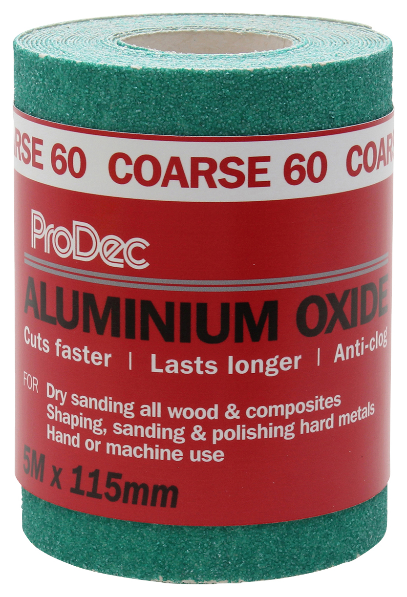 ProDec 60 Grit Aluminium Oxide Course Sandpaper Roll - 5m